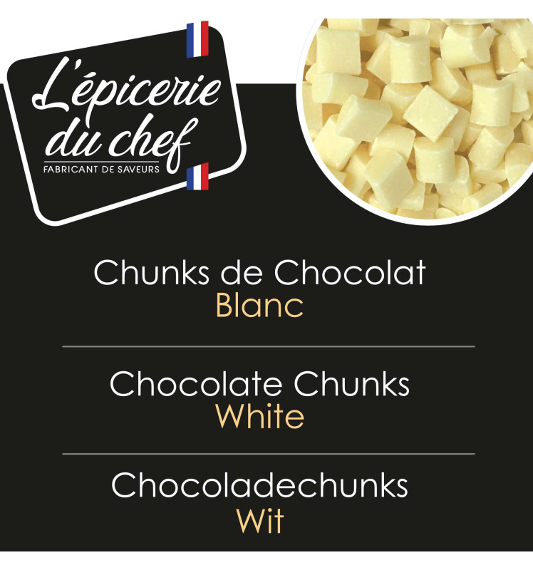 Chunks de chocolat blanc 200g