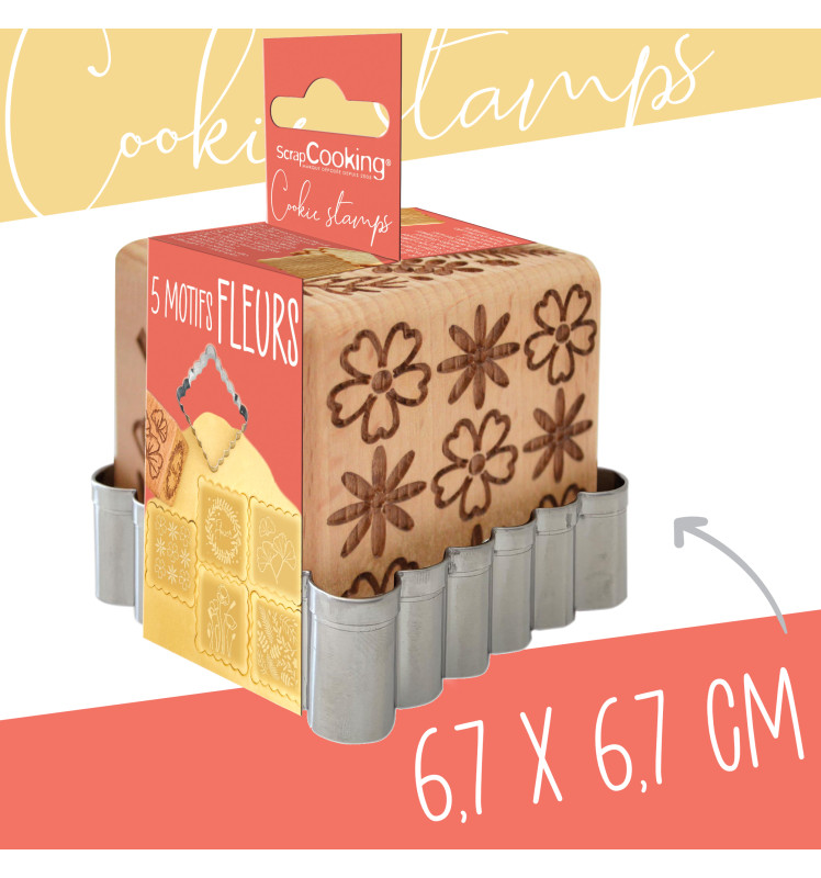 Tampon à biscuits Fleur et emporte pièce