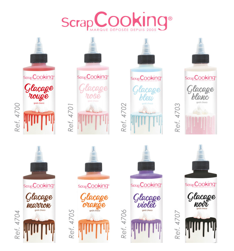 Glaçage orange goût choco - Drip cake