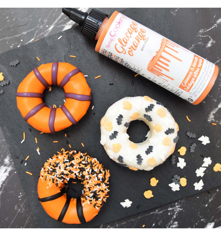 Glaçage orange goût choco - Drip cake