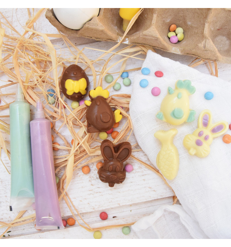 Stylo alimentaire goût choco - vert d'eau