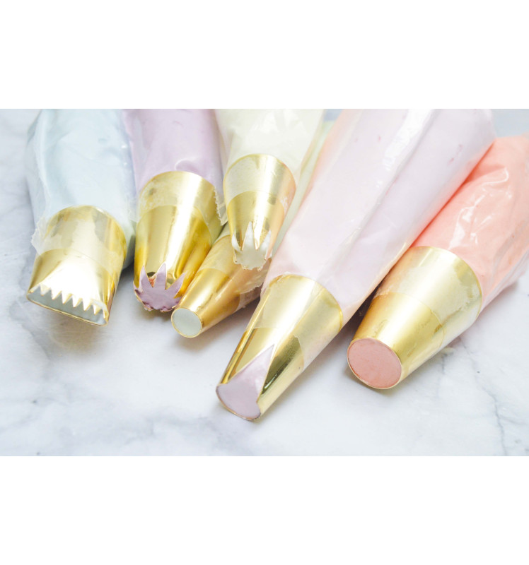 Coffret 6 douilles dorées