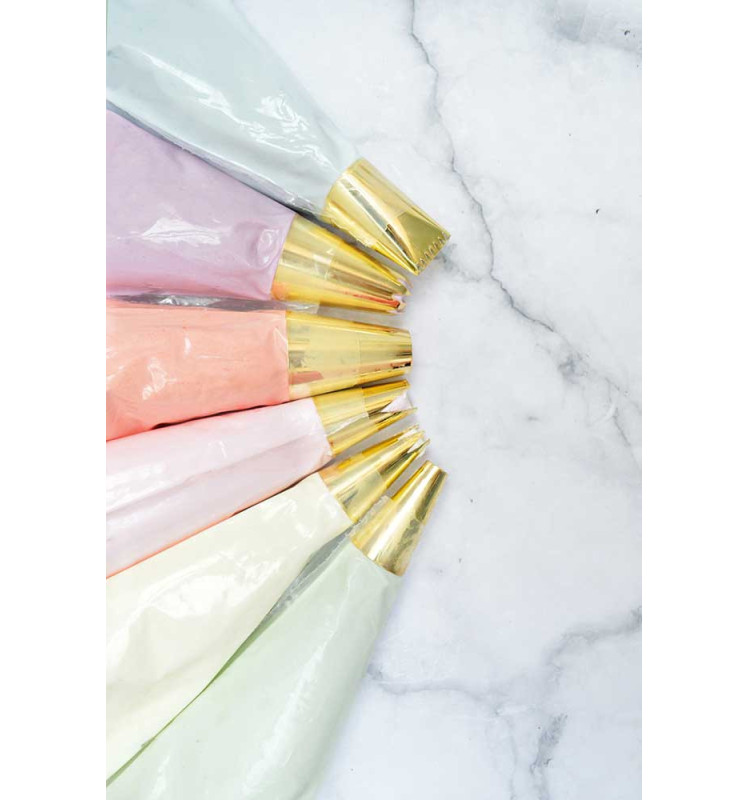 Coffret 6 douilles dorées