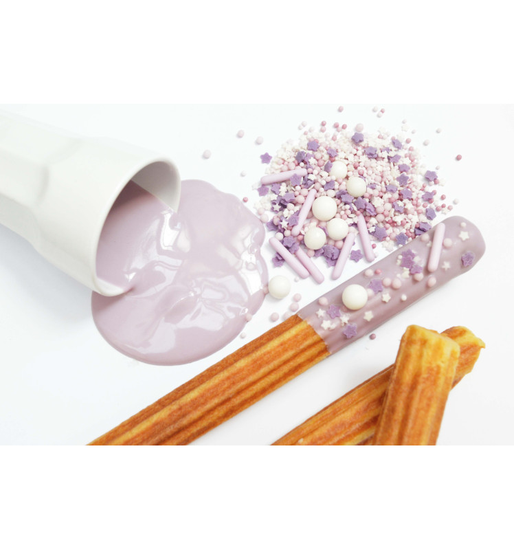 Décors sucrés mix rods lilas 70g