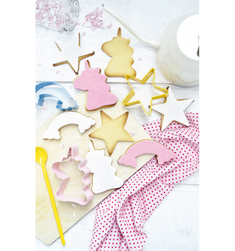 4 emporte-pièces sur cintre Licorne