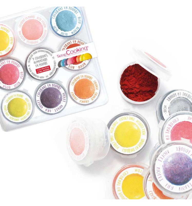 9 mini colorants en poudre