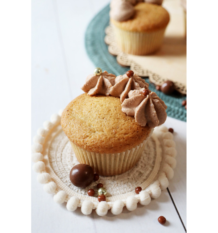 Décors perles chocolat lait et doré 50g