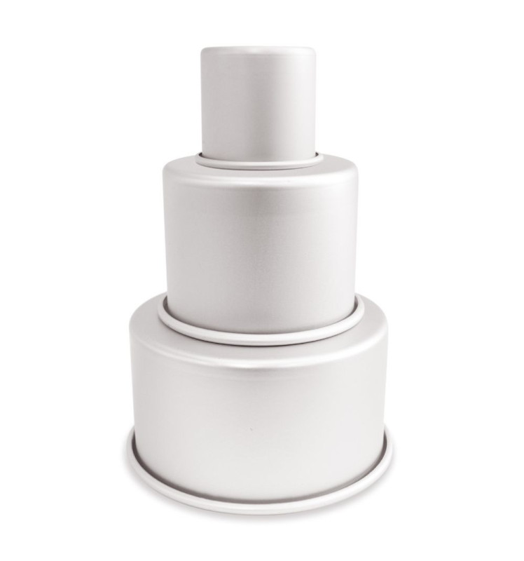 3 moules pièce montée