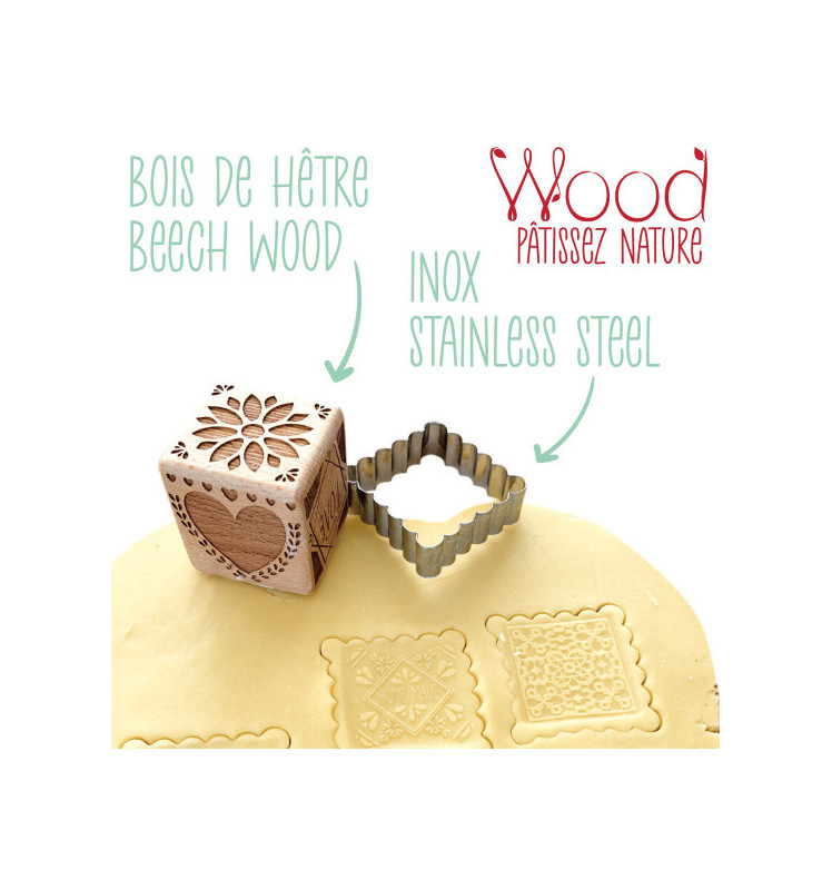 Tampon à biscuits Love et emporte pièce