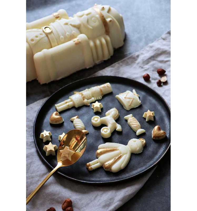 Moule bûche silicone Casse-Noisette
