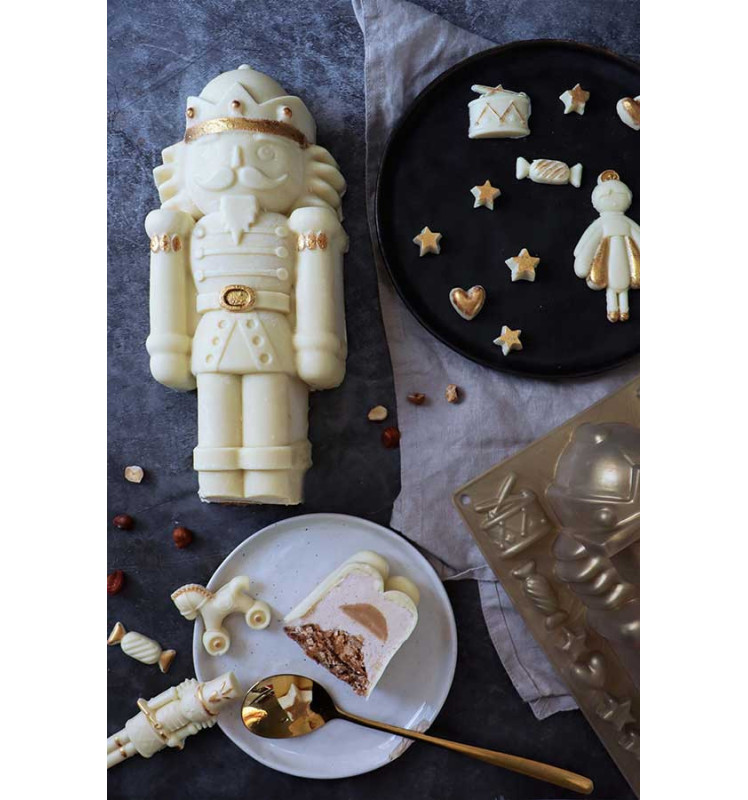 Moule bûche silicone Casse-Noisette