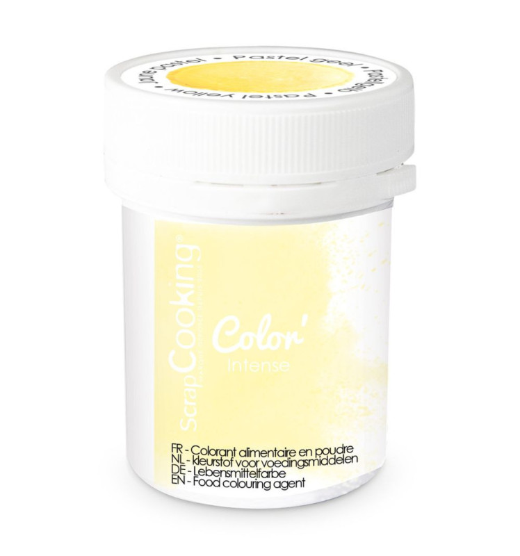 Colorant alimentaire en poudre - jaune pastel
