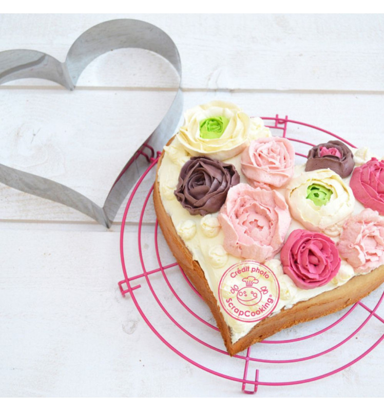 Moule emporte-pièce XXL inox Cœur