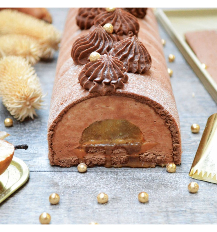 Coffret Bûche de Noël Silicone - Recettes, moules & ustensiles