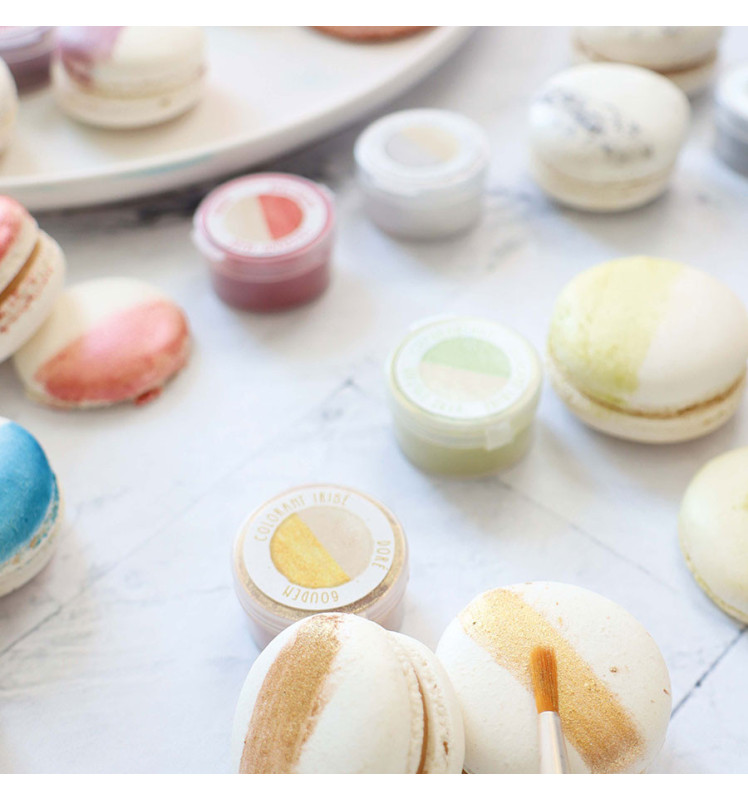 Mini colorants alimentaires de surface irisés (9 Coloris)