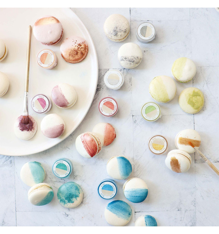 Mini colorants alimentaires de surface irisés (9 Coloris)