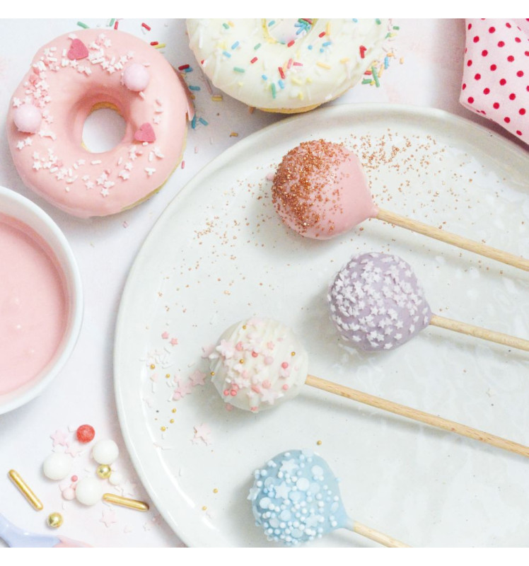 Glaçage rose goût choco - Drip cake