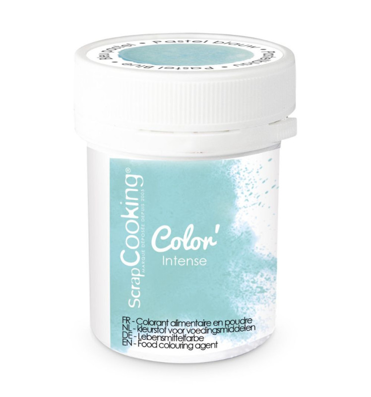 Colorant alimentaire en poudre - bleu pastel