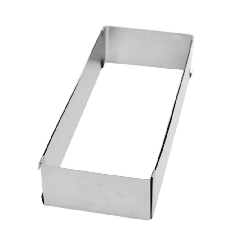 Cadre pâtissier rectangle extensible inox