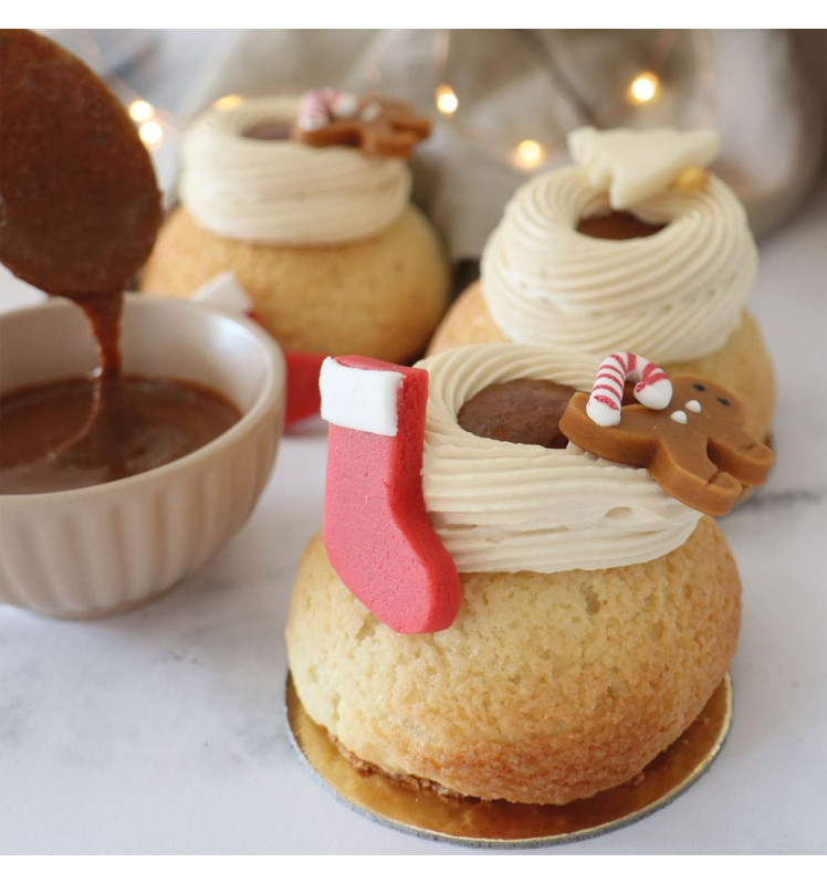 6 Décorations de Noël en pâte d’amande