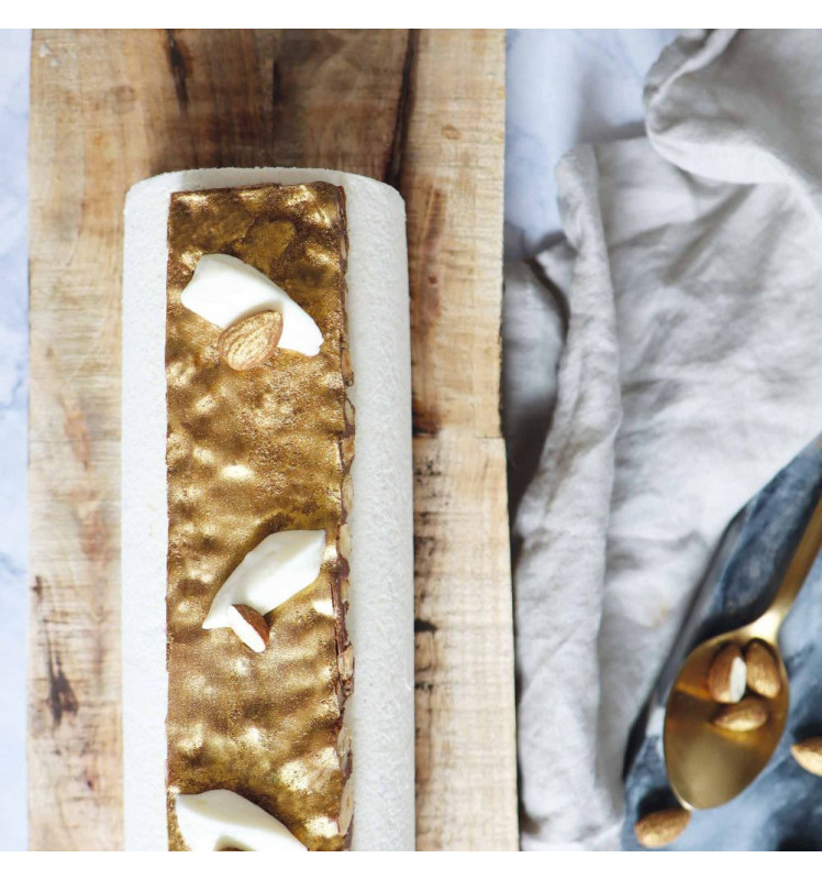 Moule bûche acier inoxydable 28cm