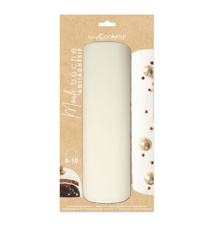 Moule bûche acier inoxydable 28cm