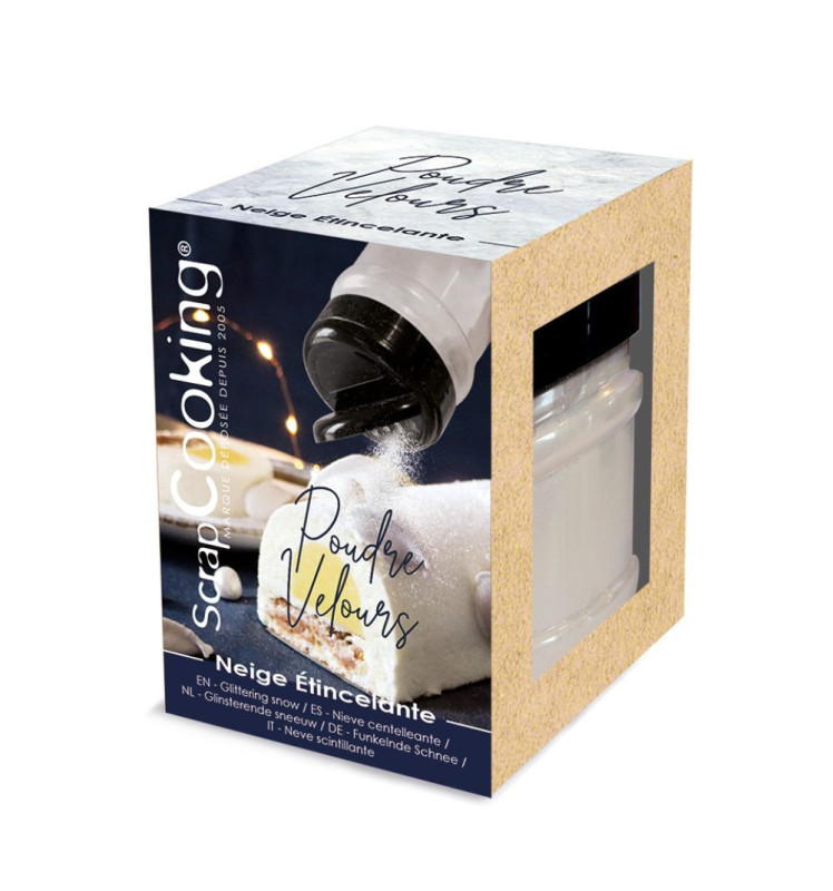 Poudre effet velours neige étincelante