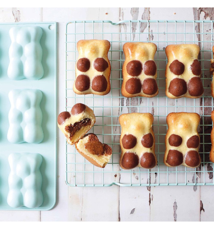 Moule silicone oursons guimauve x 6