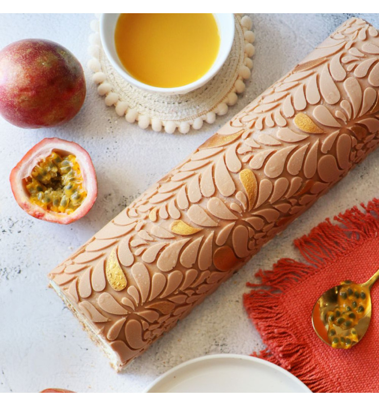 Tapis silicone pour décoration bûche en empreinte 3D