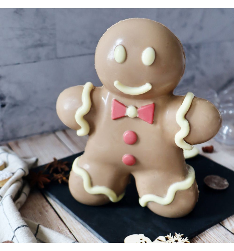 Moule 3D choco bonhomme pain d'épices