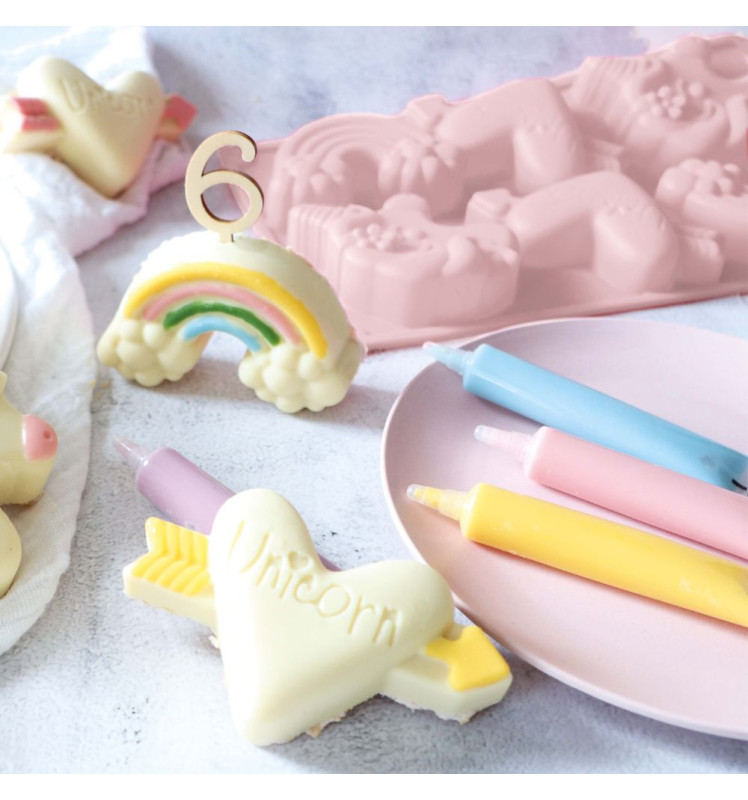 Moule en silicone multi-licorne