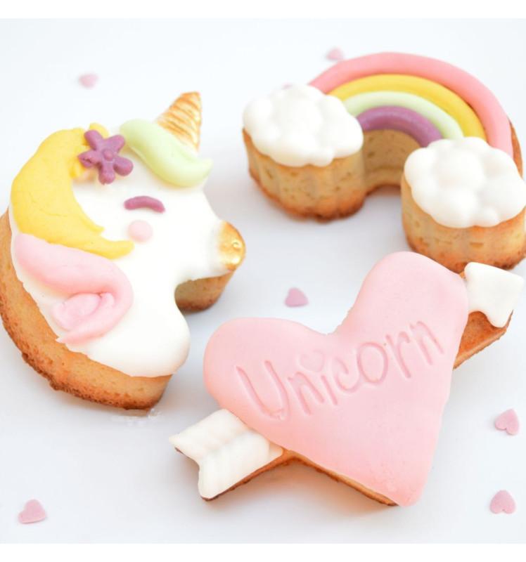 Moule en silicone multi-licorne
