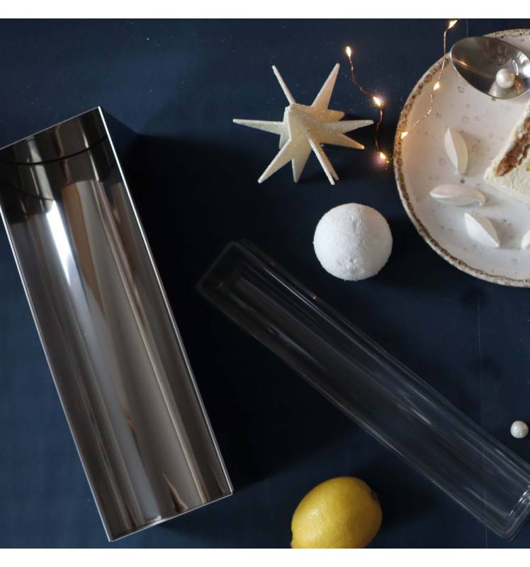 Coffret Bûche de Noël Inox - Moules bûche & Insert