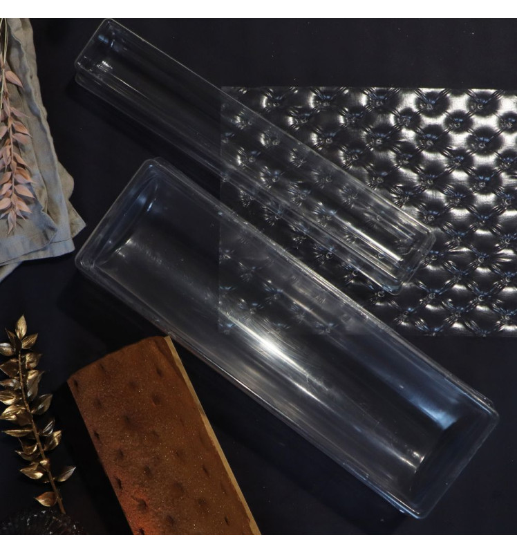 Coffret Bûche de Noël Matelassée - Recettes, moules & tapis empreinte