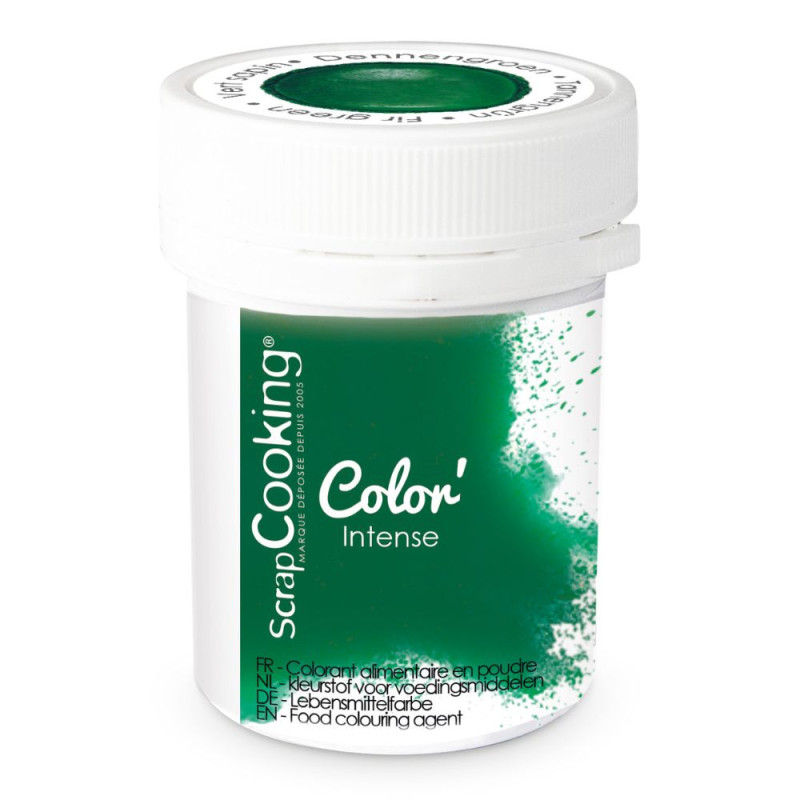 Colorant alimentaire en poudre - vert sapin