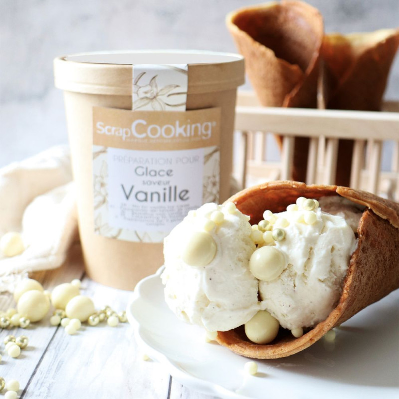 Pot préparation pour glace Vanille 145g