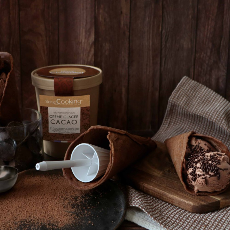 Cuillère à glace avec levier