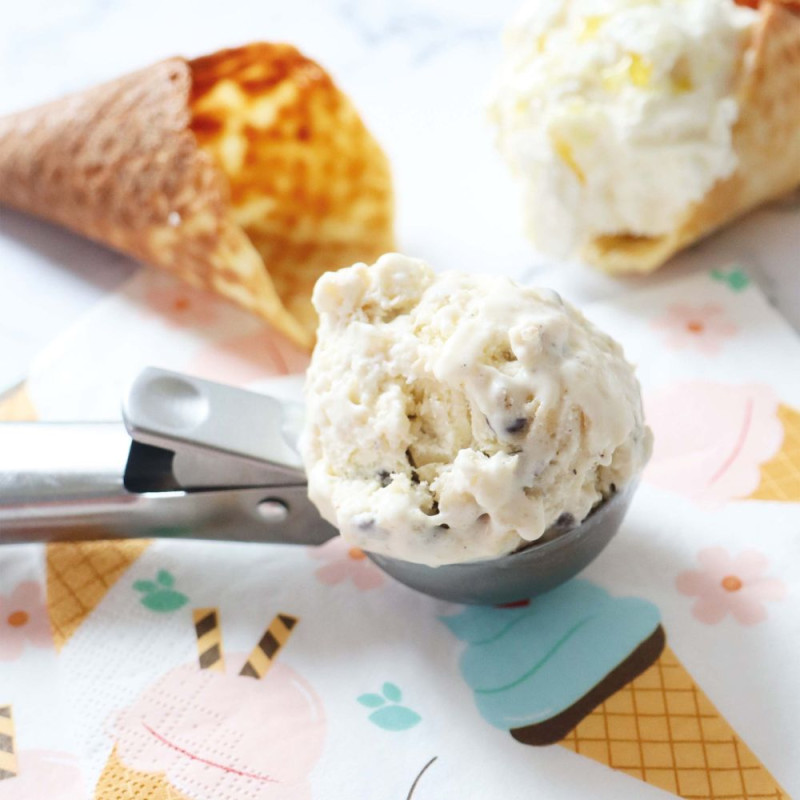 Cuillère à glace avec levier