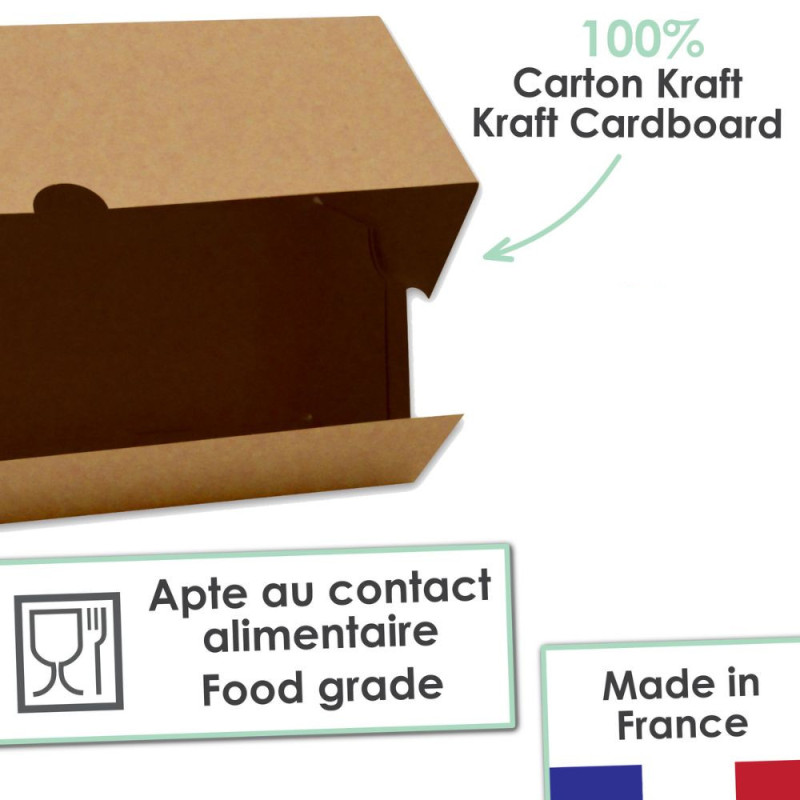 2 boites de transport à cakes/bûches 35x11x11 cm