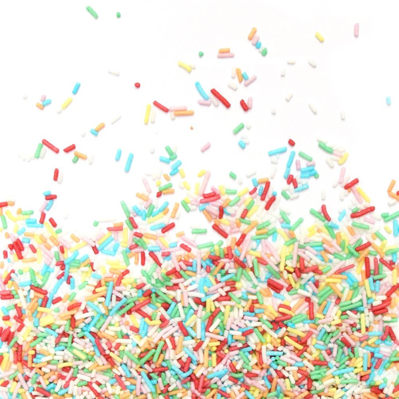 Décors sucrés vermicelles multicolores 80g