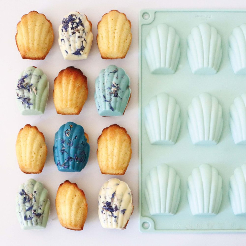 Moule Madeleine en silicone 100% Platinium