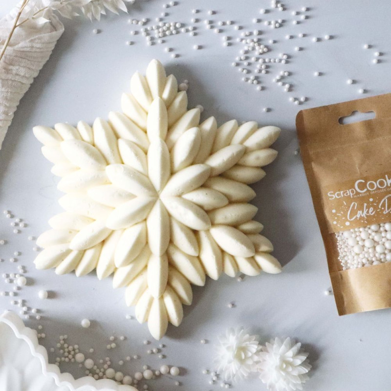 Perles en sucre blanches nacrées 60g