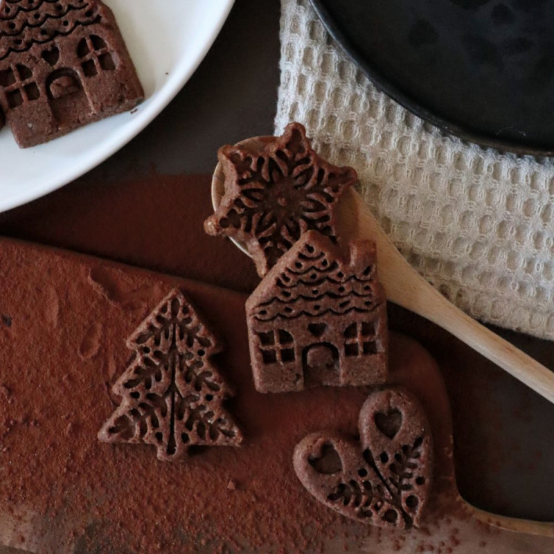 Moule silicone pour biscuits de Noël