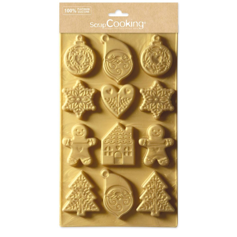 Moule silicone pour biscuits de Noël