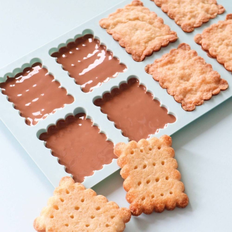 Moule en silicone Petit Beurre pour biscuits maison