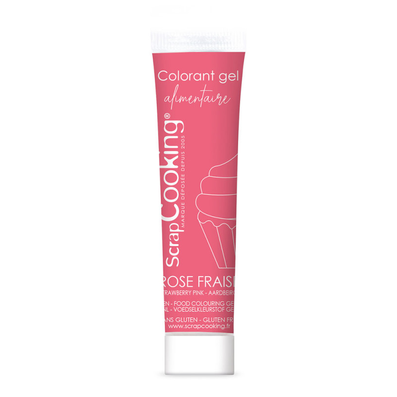 Colorant gel rose fraise 20 gr