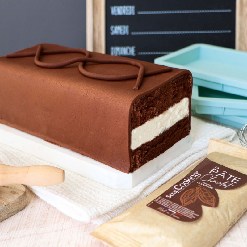 Moules silicone layer cake rectangulaires X3