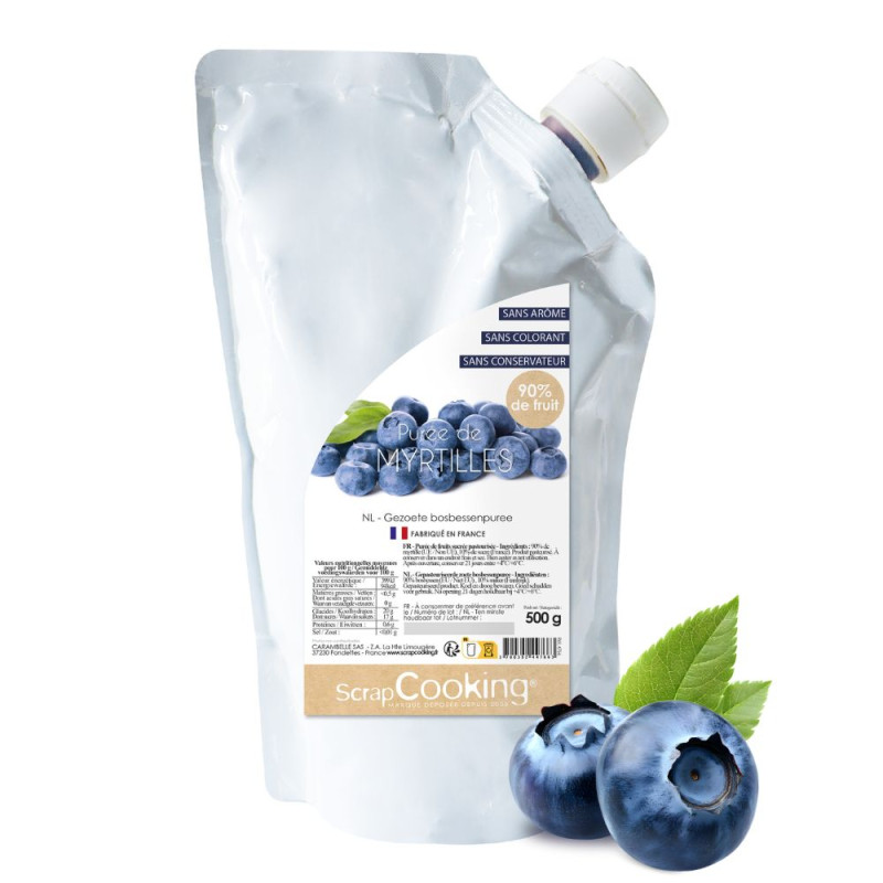 Purée de fruits à la myrtille