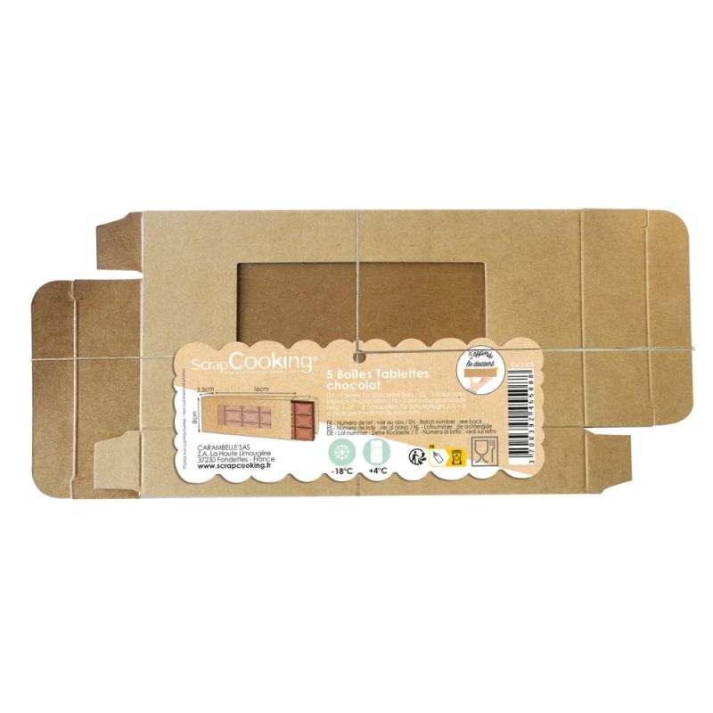 Étui tablettes de chocolat carton x5