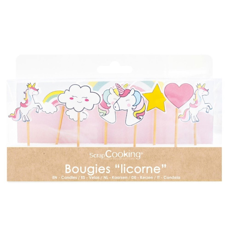 8 bougies licorne